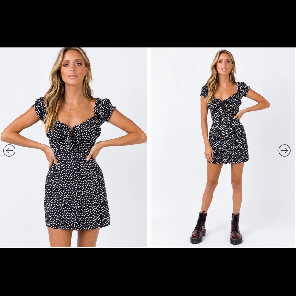 PRINCESS POLLY MARION MINI DRESS BLACK